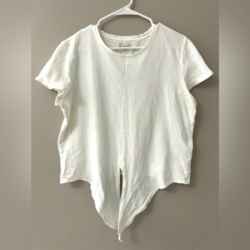 Madewell tie front shirt